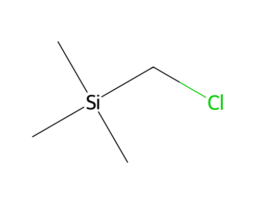 Chloromethyl Trimethyl Silane structure